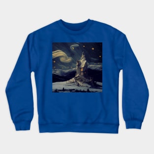 Starry Night Above The Shrieking Shack Crewneck Sweatshirt